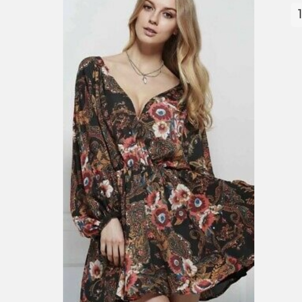 Free People High Plains Mini Dress